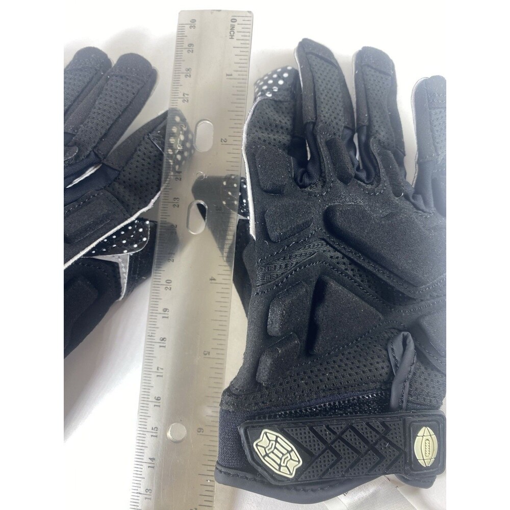 Football Receiver Gloves Seibertron G.A.R.G. 2.0 Youth Small  Black Grip Tack - Picture 7 of 9